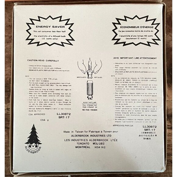 Vintage Alderbrook Tree Topper 10 Light Decoration – Works – Boxed – 7” Diameter - Picture 5 of 7